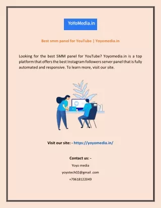 best smm panel for youtube yoyomedia in