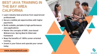 best java training in the bay area california