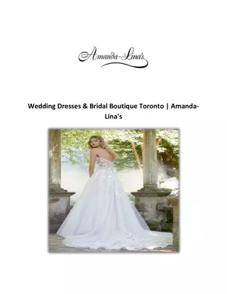 wedding dresses bridal boutique toronto amanda