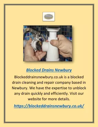 Blocked Drains Newbury | Blockeddrainsnewbury.co.uk