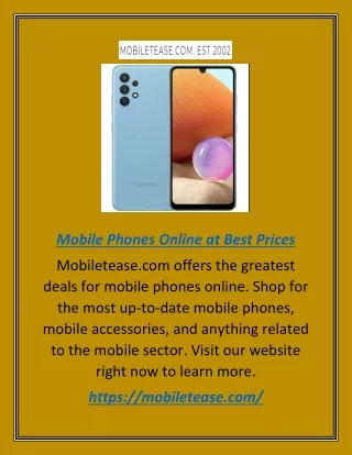 Mobile Phones Online at Best Prices | Mobiletease.com