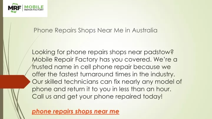 phone repairs shops near me in australia