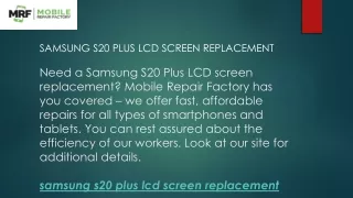 samsung s20 plus lcd screen replacement