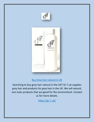 buy grey hair natural in uk