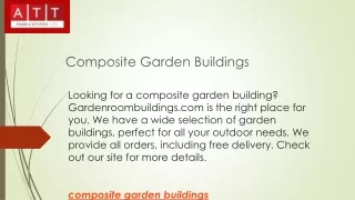 composite garden buildings