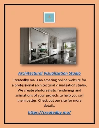 Architectural Visualization Studio | Createdby.ma