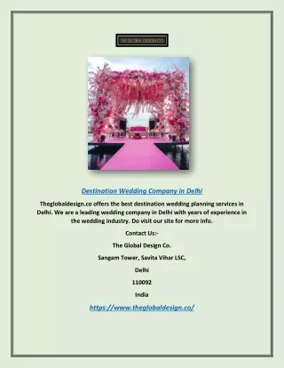 destination wedding company in delhi