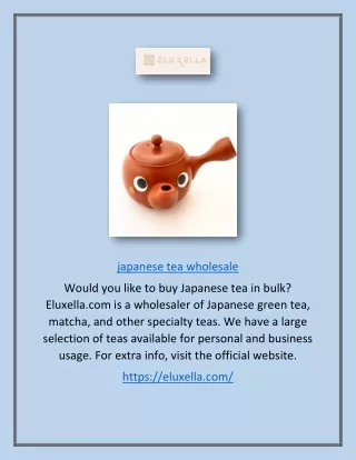 japanese tea wholesale