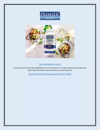 best multivitamin for men uk