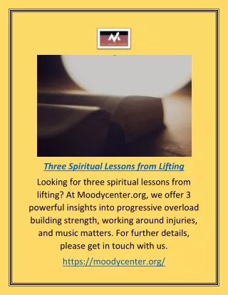 three spiritual lessons from lifting