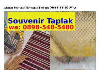 alamat souvenir placemate terbaru 898 548 548 wa