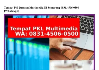 tempat pkl jurusan multimedia di semarang 0831