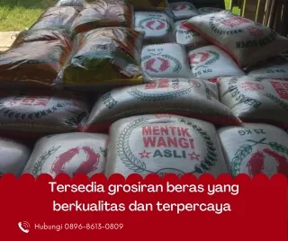 tersedia grosiran beras yang berkualitas