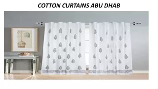 cotton curtains abu dhab