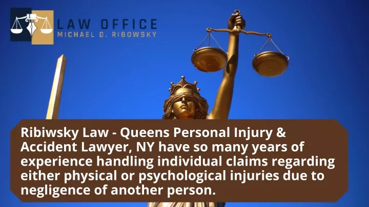 ribiwsky law queens personal injury accident