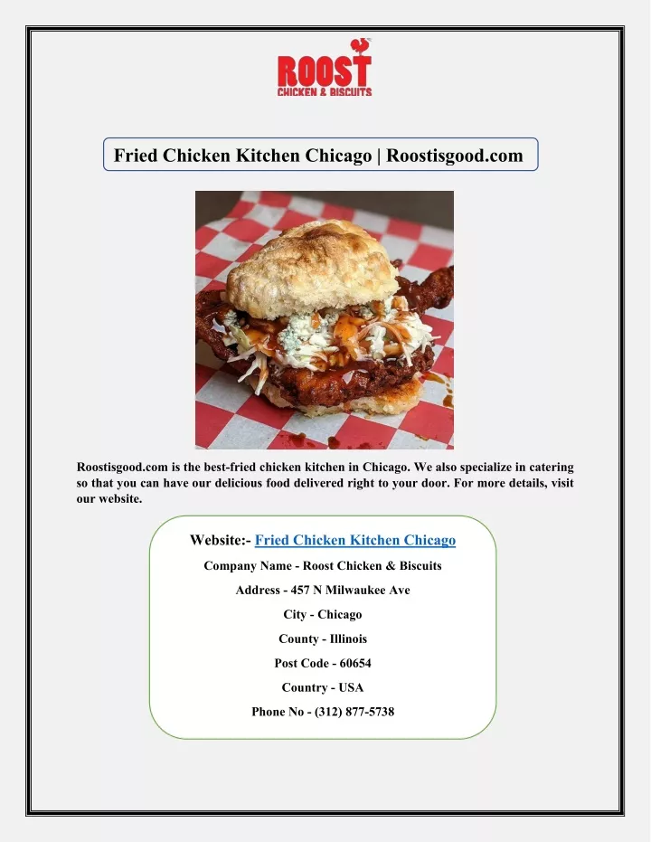 fried chicken kitchen chicago roostisgood com