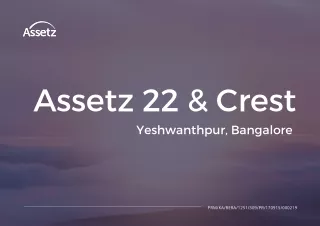 assetz 22 crest yeshwanthpur bangalore