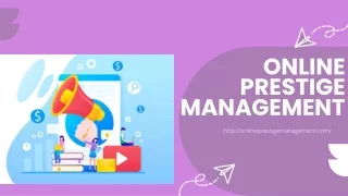 online prestige management