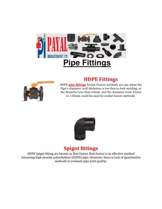 pipe fittings
