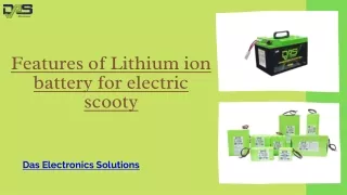Quality of Lithium ion battery for electric scooty