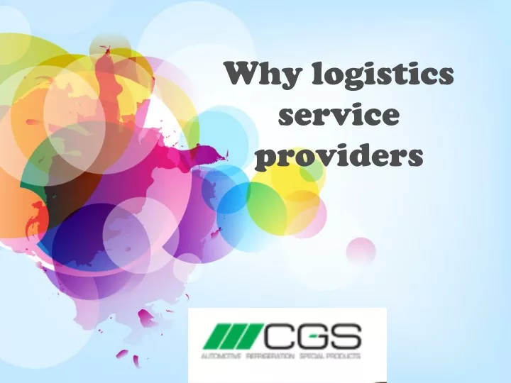 why logistics service providers