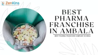 Best Pharma Franchise in Ambala