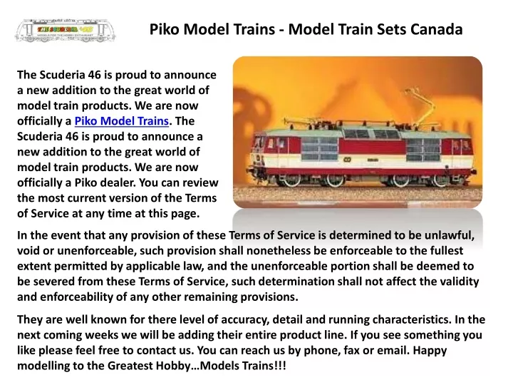 piko model trains model train sets canada
