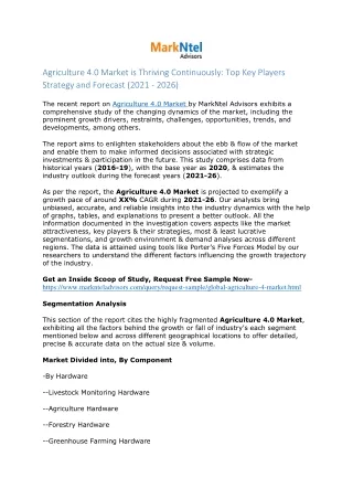 agriculture 4 0 market is thriving continuously