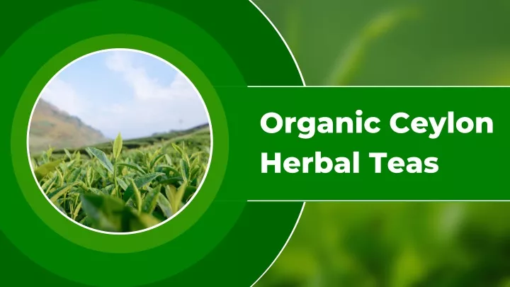 organic ceylon herbal teas