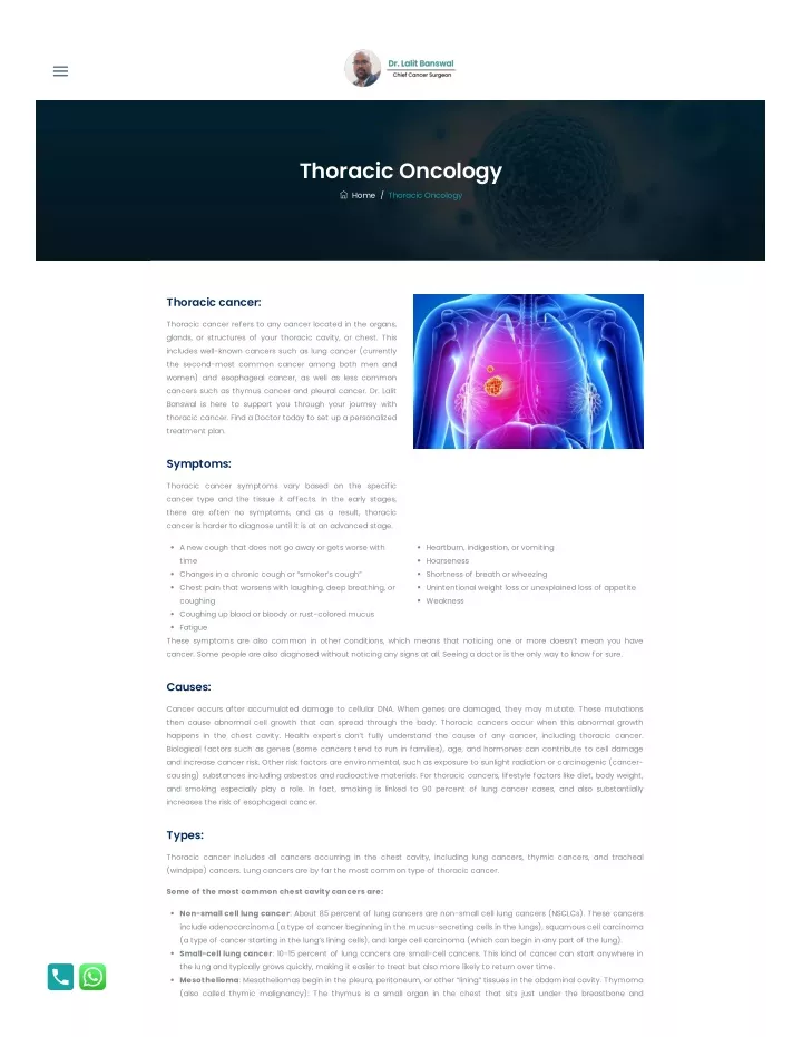 thoracic oncology