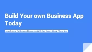 build your own business app today