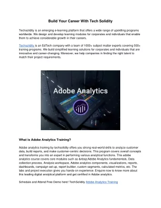 build your career with tech solidity