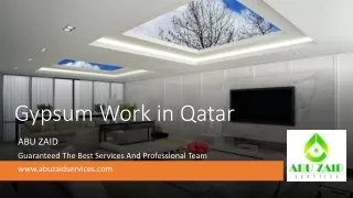 gypsum work in qatar