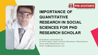 importance of quantitative research in social