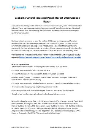 global structural insulated panel market