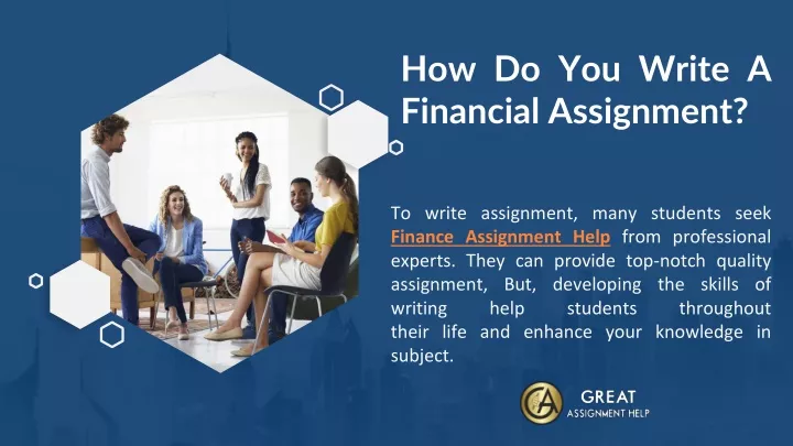 how do you write a financial assignment