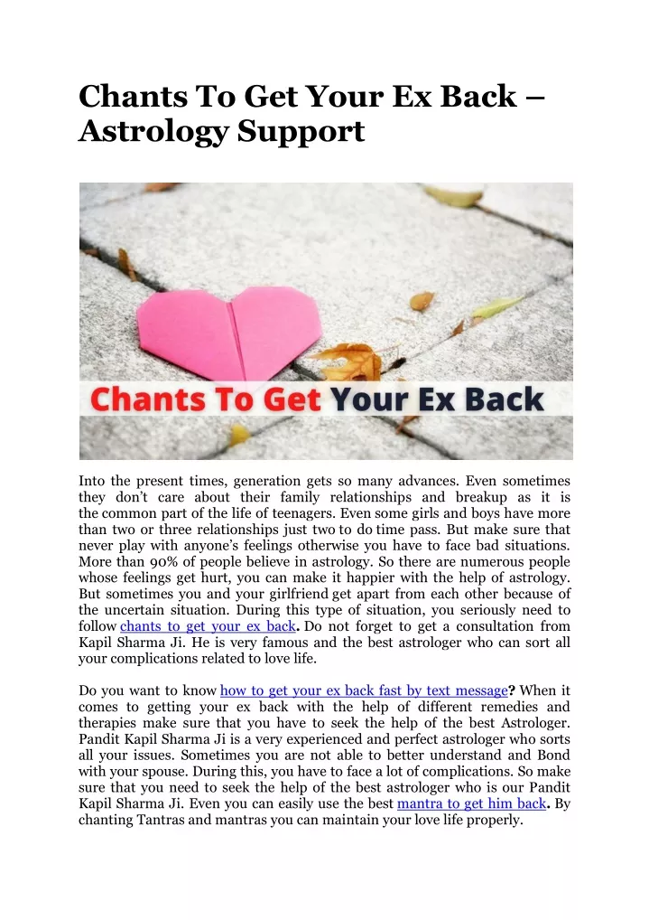 chants to get your ex back astrology support