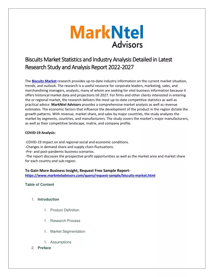 biscuits market biscuits market s statistics