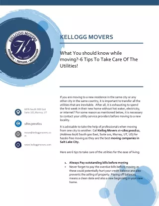 kellogg movers