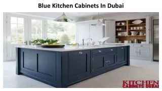 Blue Kitchen Cabinets In Dubai
