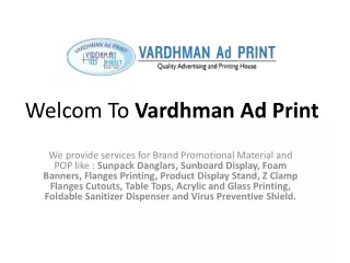 welcom to vardhman ad print