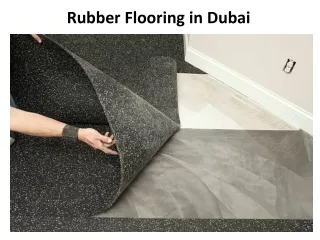 rubber flooring in dubai