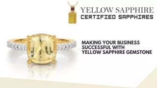 making your business successful with yellow