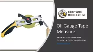 oil gauge tape measure