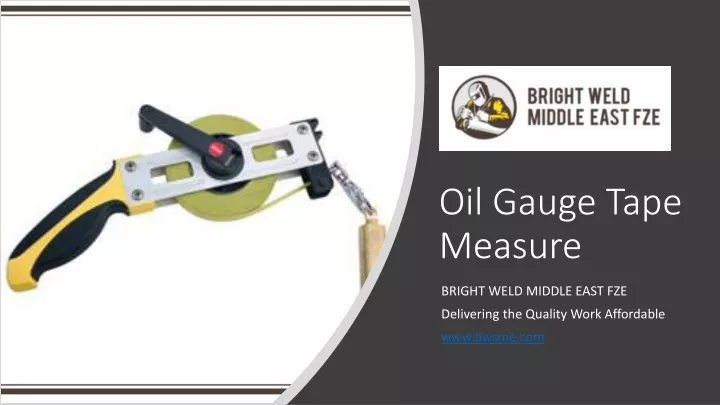 oil gauge tape measure