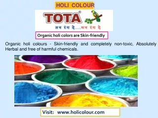 Herbal holi colours - 100 Natural, Eco Friendly and Easy to clean
