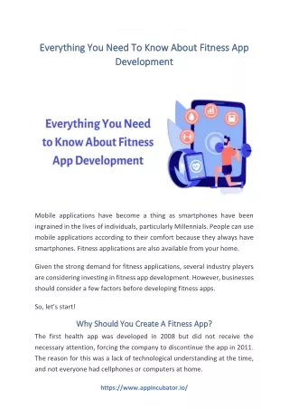 Everything You Need To Know About Fitness App Development