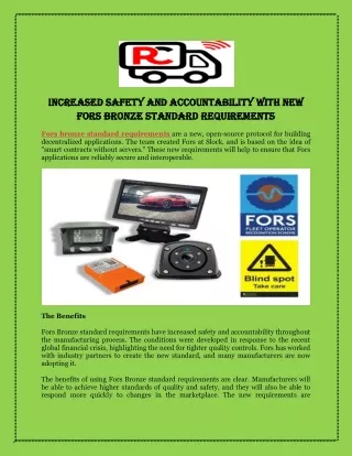 increased safety and accountability with
