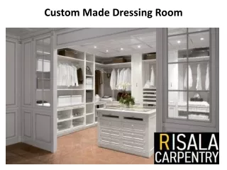 custom made dressing room