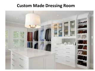 custom made dressing room